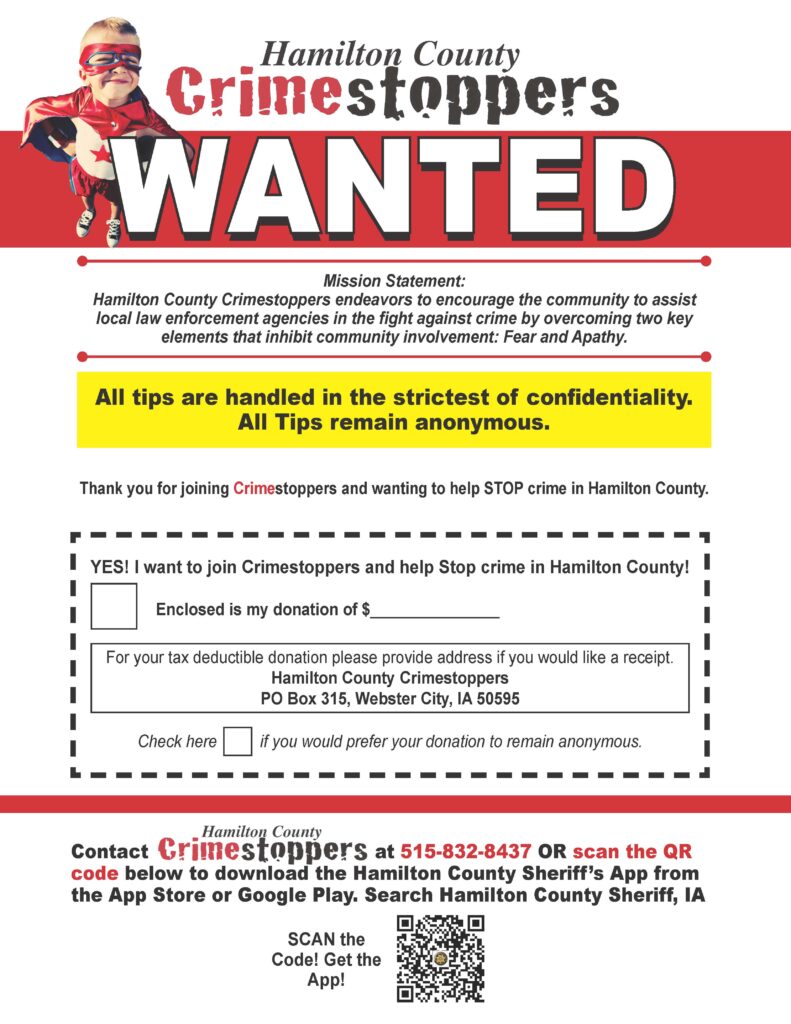 Crimestoppers flyer