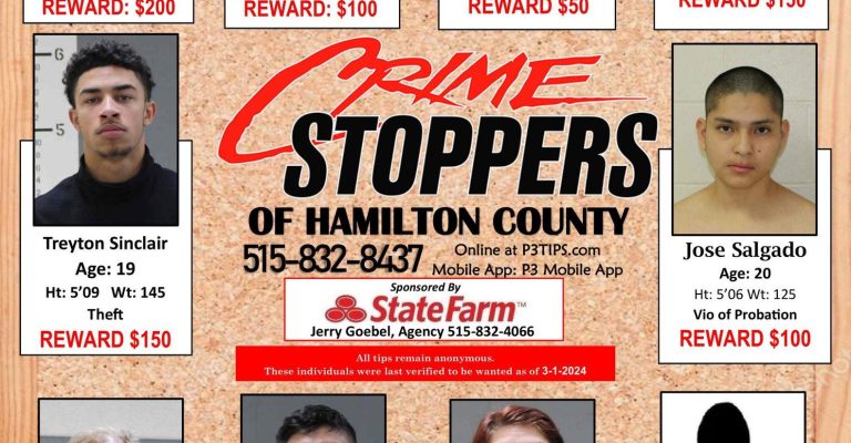 Crime Stoppers most wanted poster